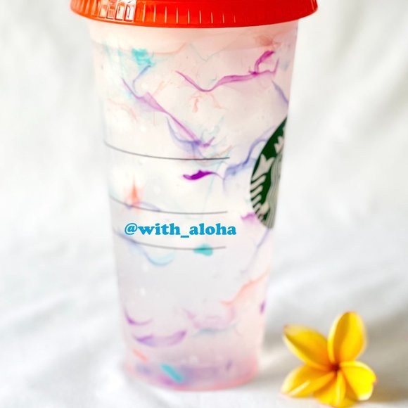 🌹SALE🌹 🌈NEW ✨Starbucks 2021 Color Changing Reusable Cup - Picture 2 of 8
